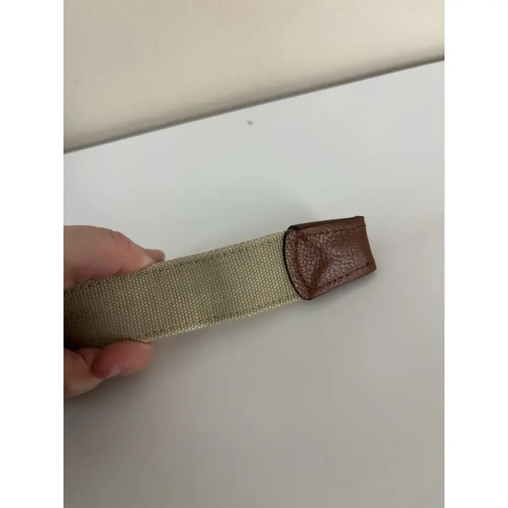 Peter Millar Women’s O-Ring Leather Golf Belt Size Large Brown Tan Spain MS16A69